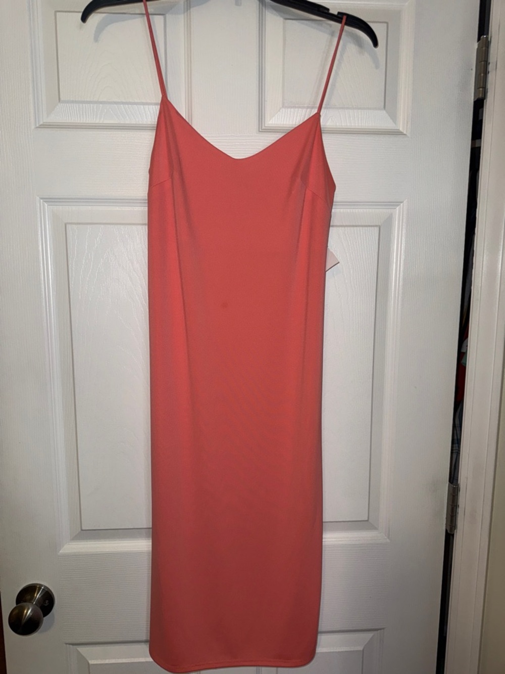 NWOT Women’s Small Express Coral Midi Slip Dress